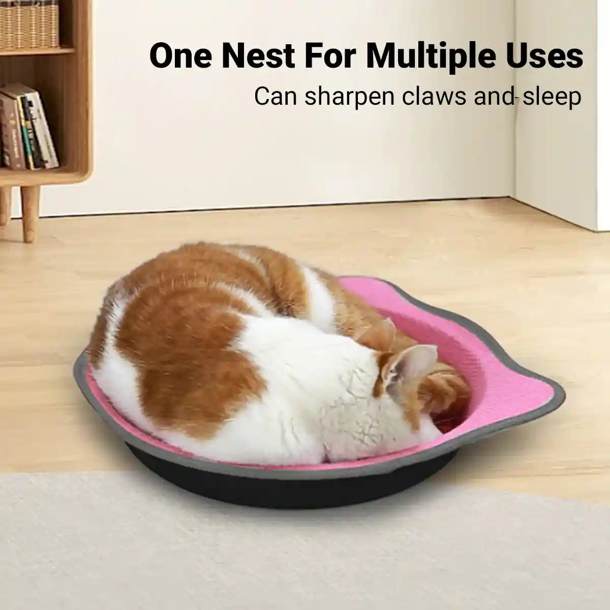 Paper Cat Scratching Board Multi-Use Toy Scratcher & Bed for Cats