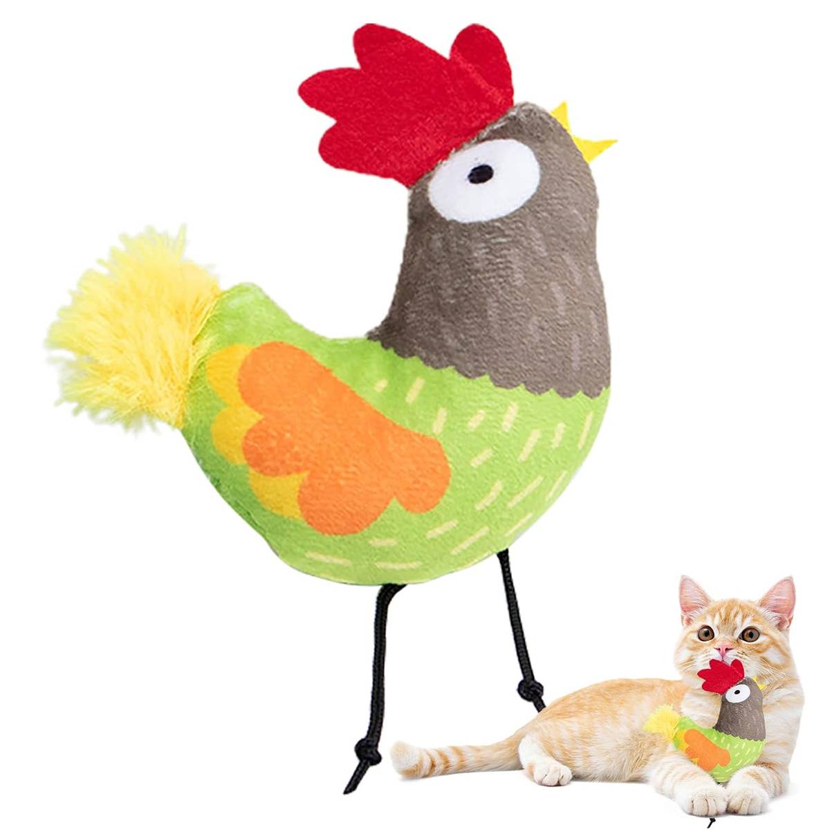 Chicken Catnip Cat Toy Plush Interactive Kitten Toy