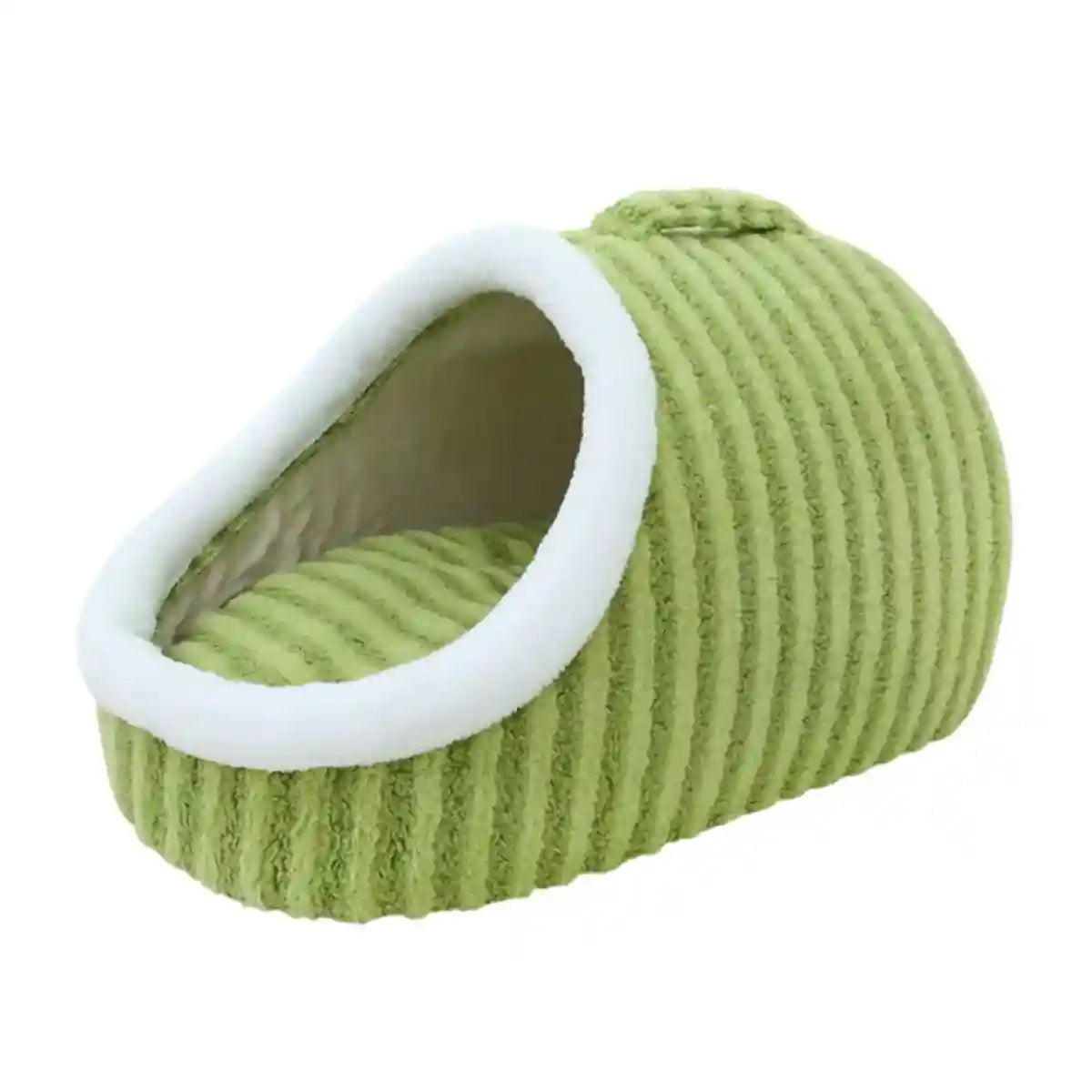 Striped Semi-Enclosed Pet Bed for Cats and Small Dogs