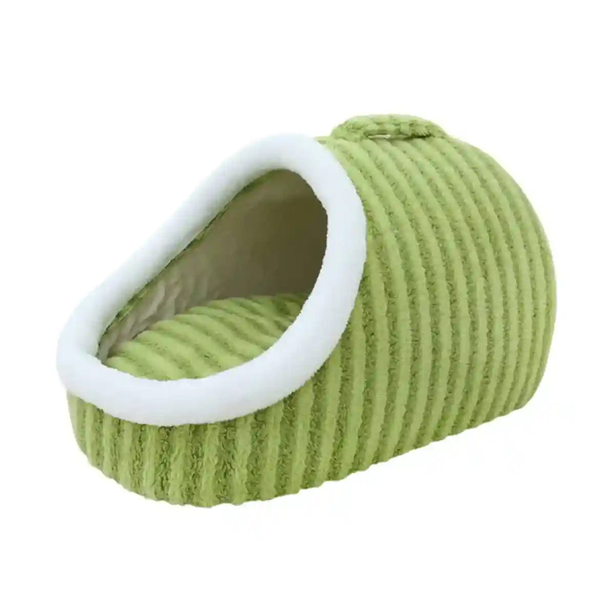 Striped Semi-Enclosed Pet Bed for Cats and Small Dogs