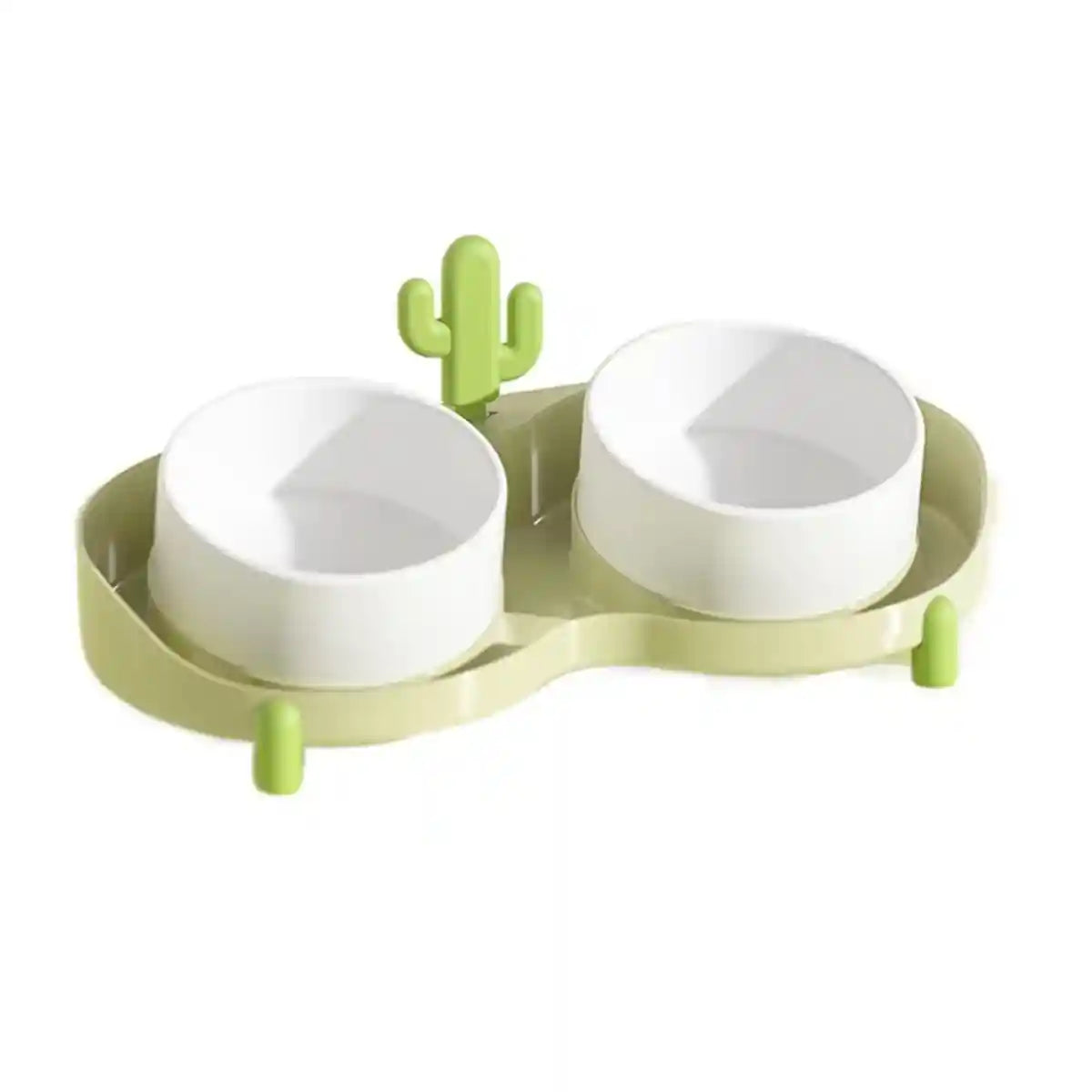 Anti-Slip Pet Ceramic Bowl Set Double Feeder for Cats & Dogs