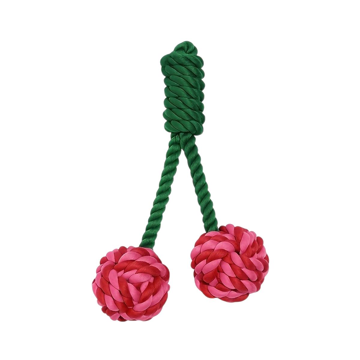 Cherry Knot Dog Toy Rope Tug Ball