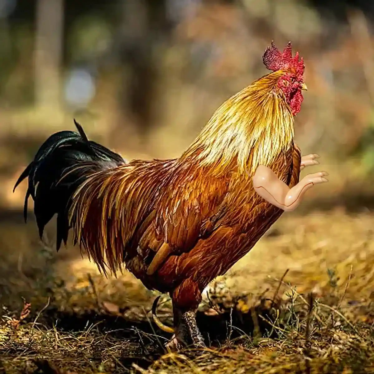 Chicken Arm Decoration Funny Rooster Costume Toy for Pets