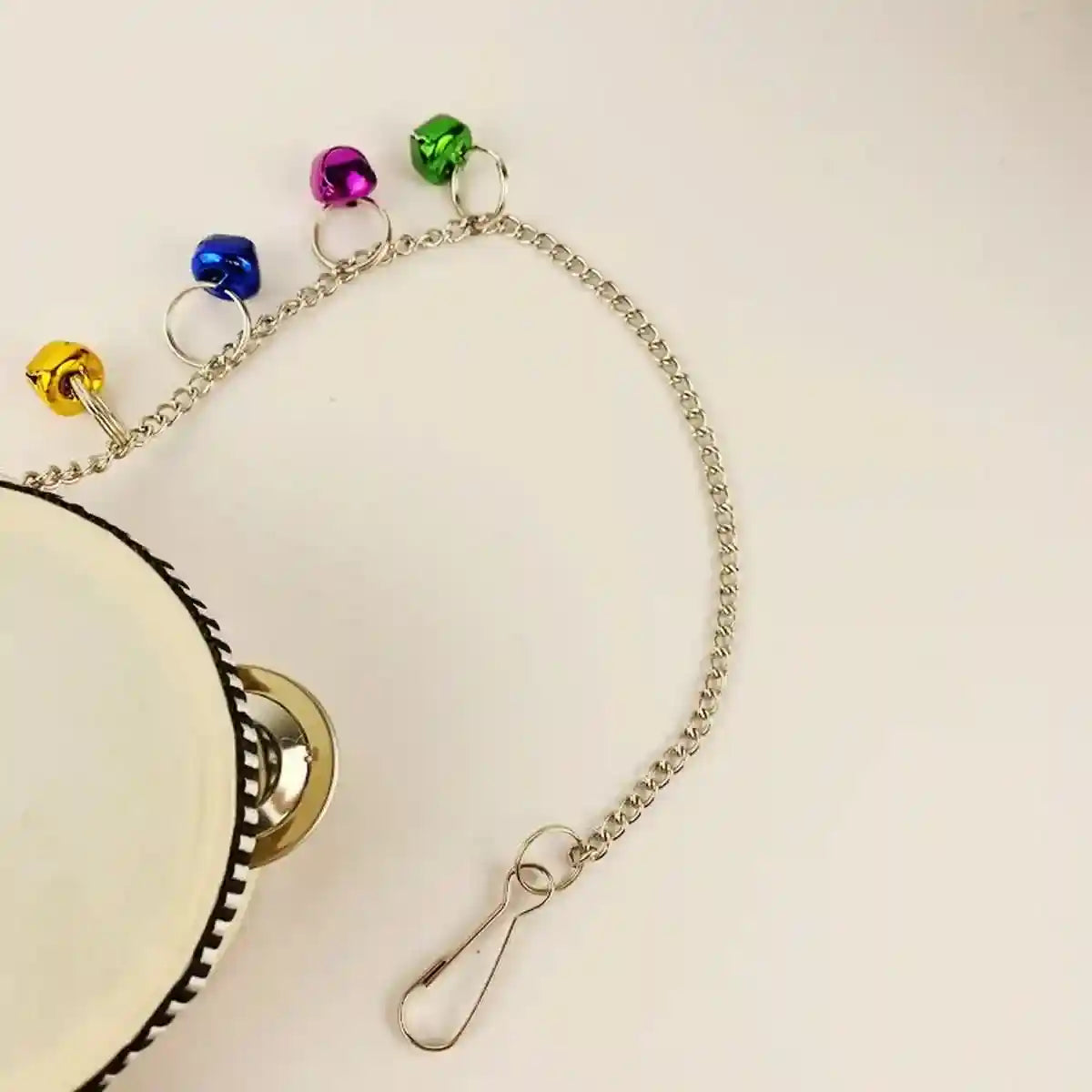 Hanging Mirror Drum Chicken Toys for Coop Enrichment and Fun