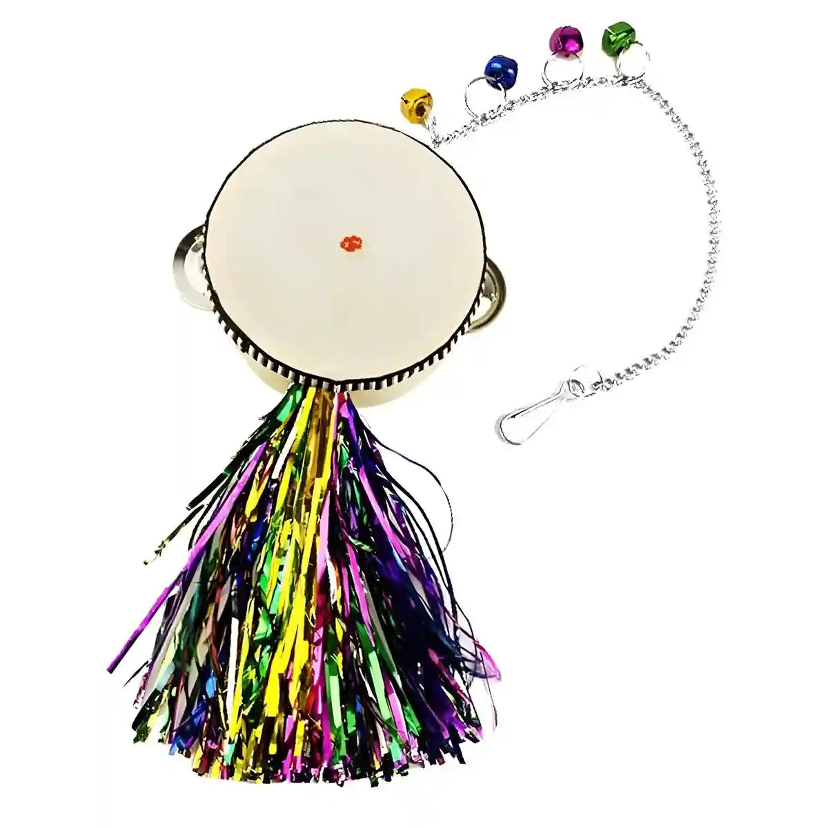Hanging Mirror Drum Chicken Toys for Coop Enrichment and Fun