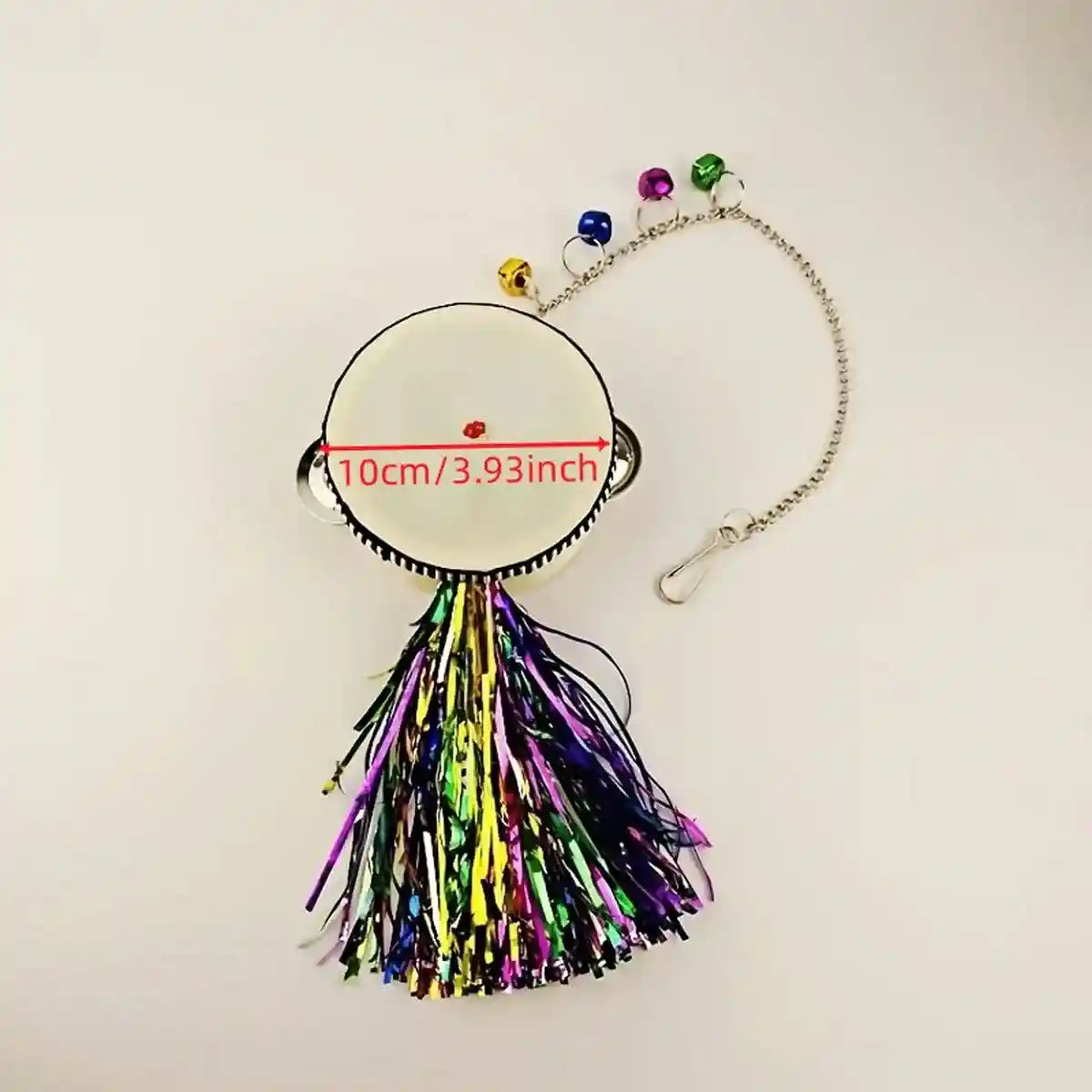 Hanging Mirror Drum Chicken Toys for Coop Enrichment and Fun