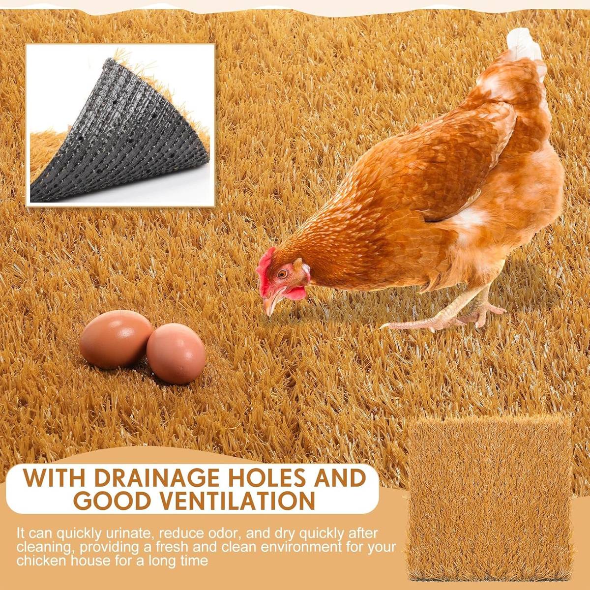 Chicken Nesting Pads Reusable Coop Mat