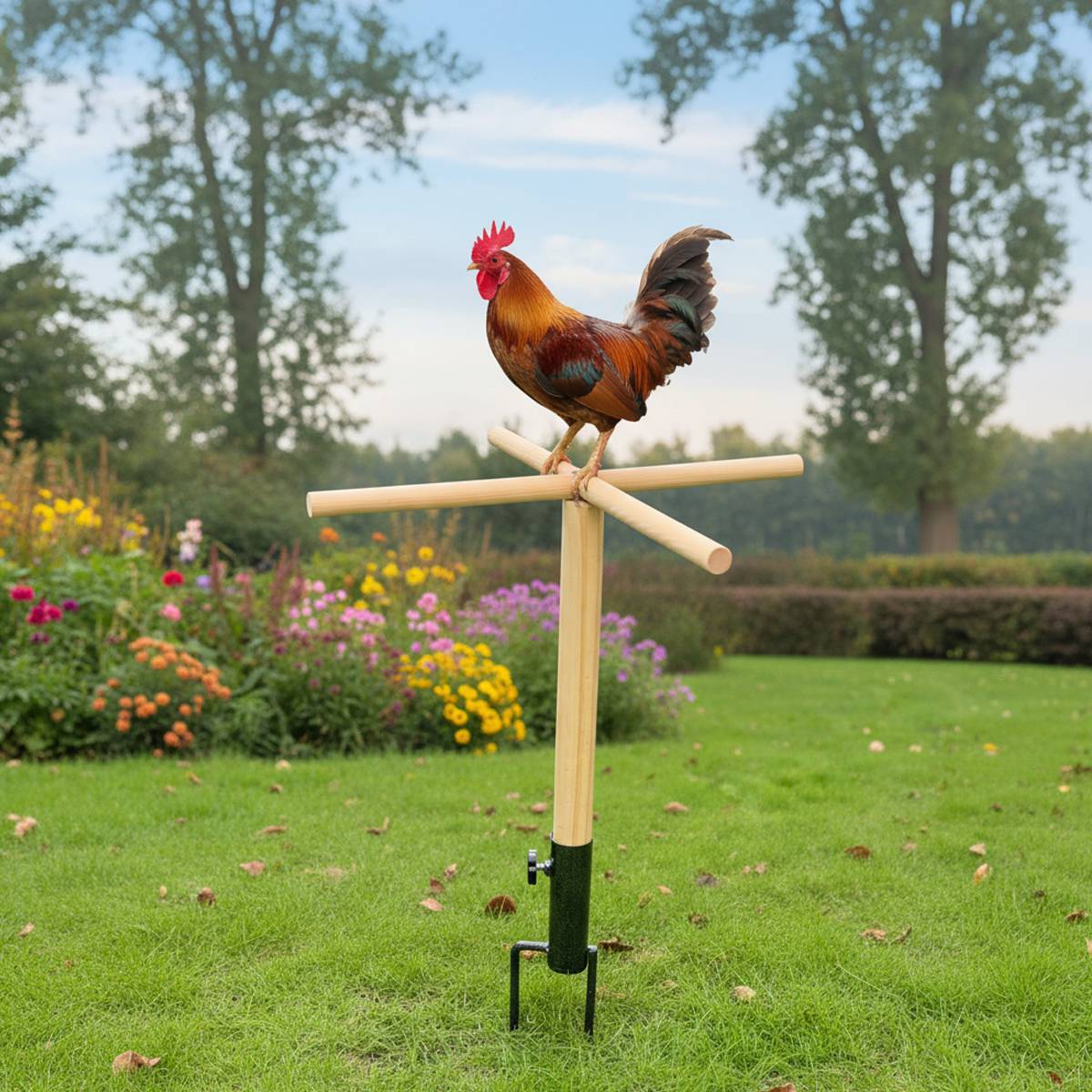 Chicken Perch Stand Outdoor Chicken Roosting Stand