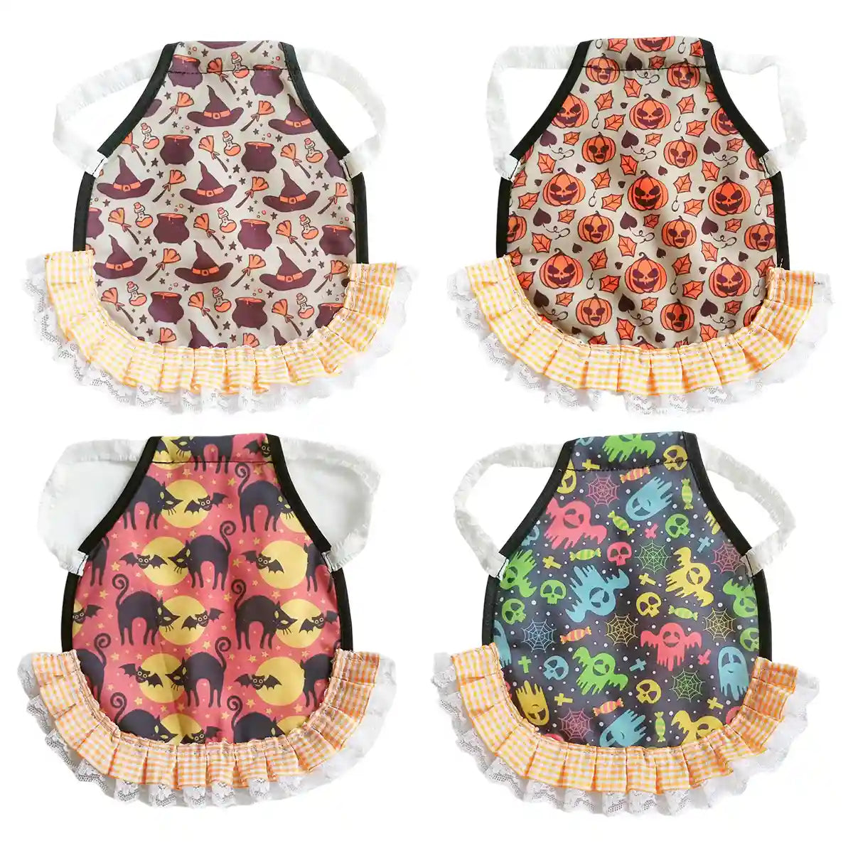 Halloween Chicken Saddle Apron with Festive Prints for Hens