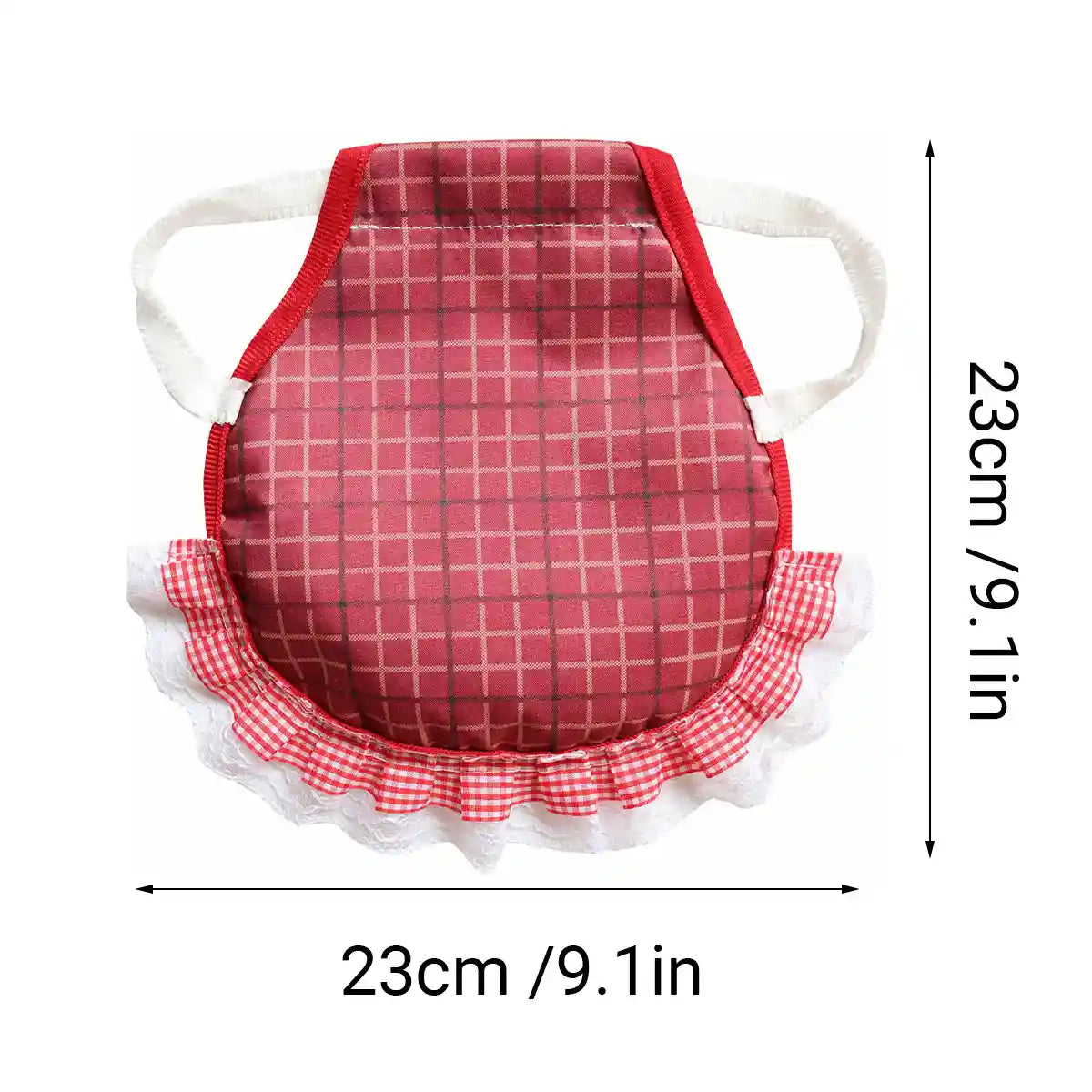 5 Pack Adjustable Chicken Saddle Aprons with Lace Trim