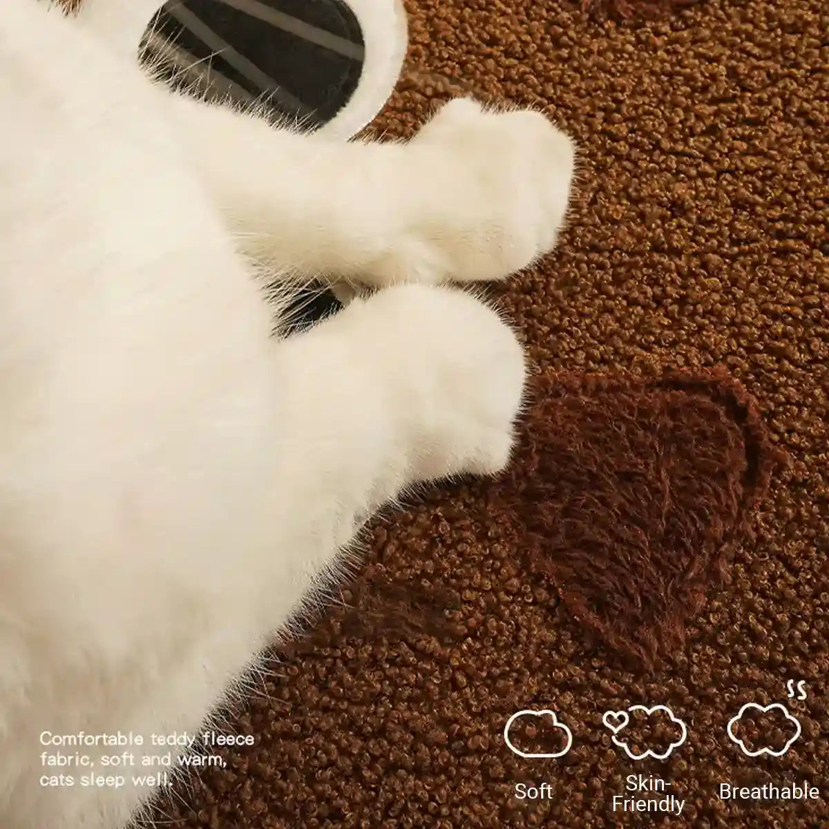 Chocolate Biscuit Cat Bed