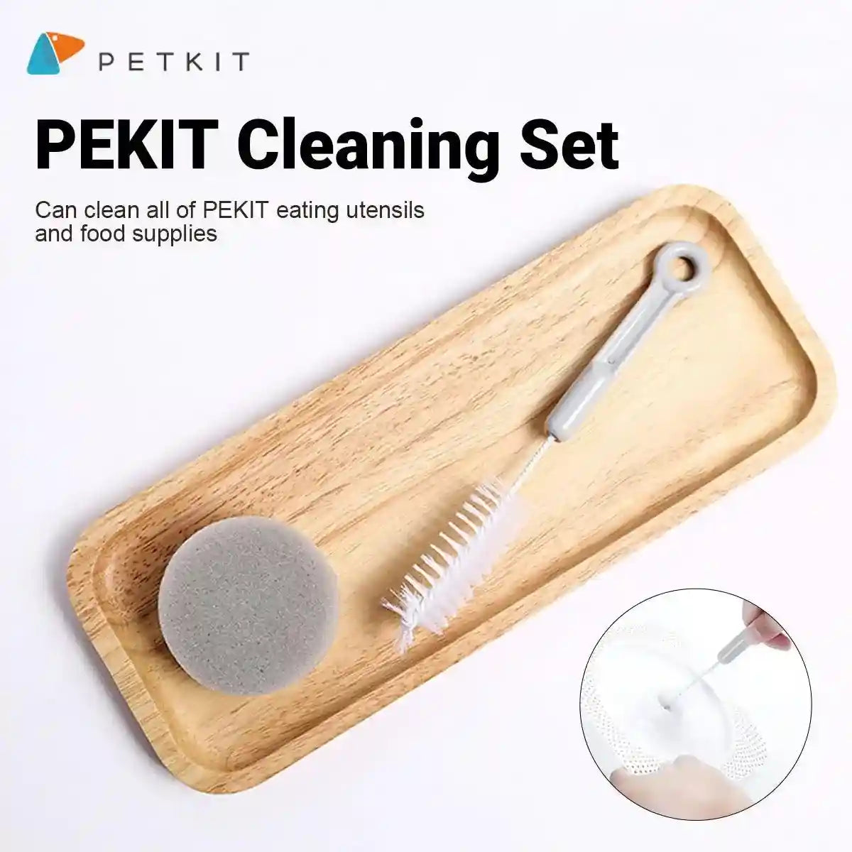 PETKIT Dual-Use Brush & Sponge for Pet Bowls & Water Dispensers