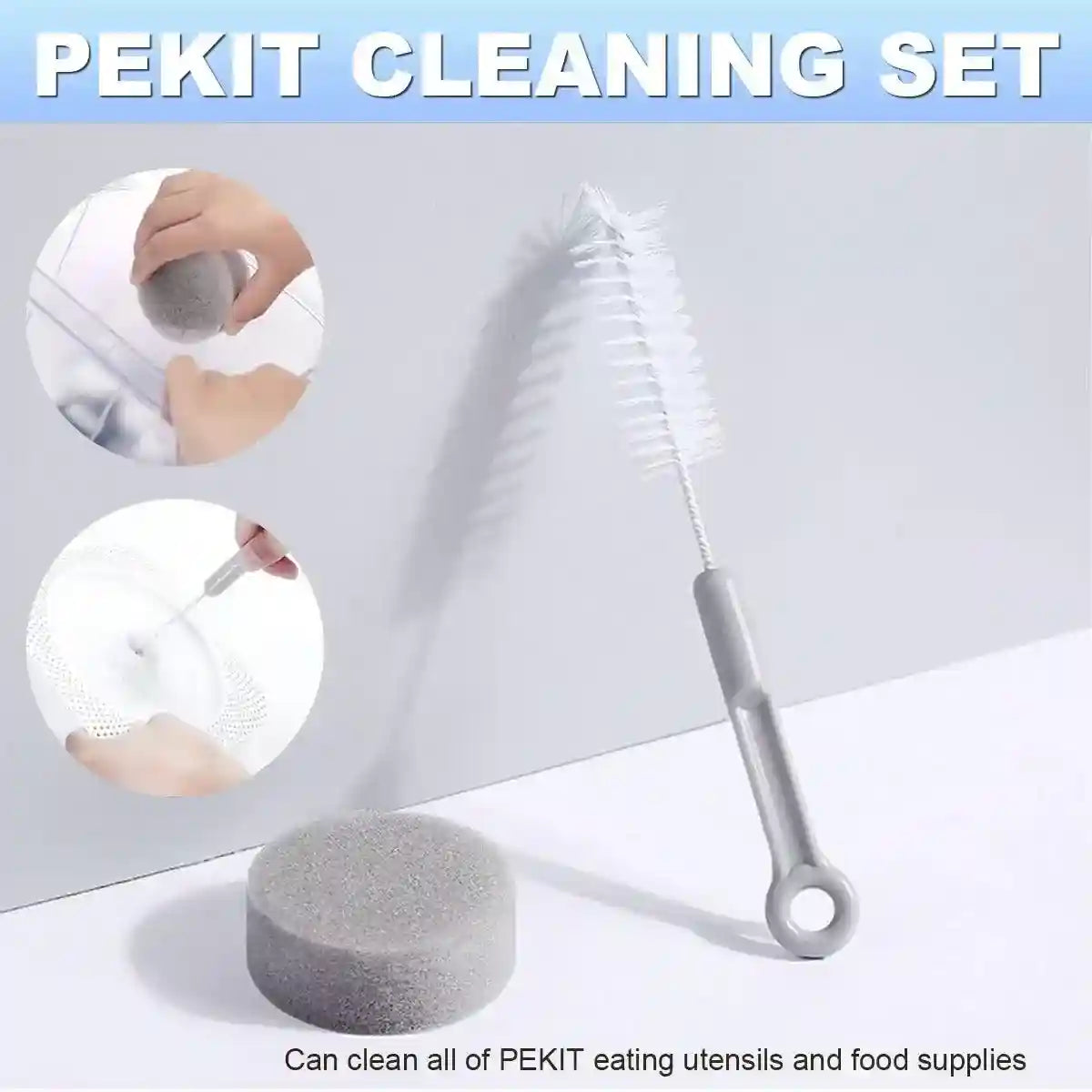 PETKIT Dual-Use Brush & Sponge for Pet Bowls & Water Dispensers