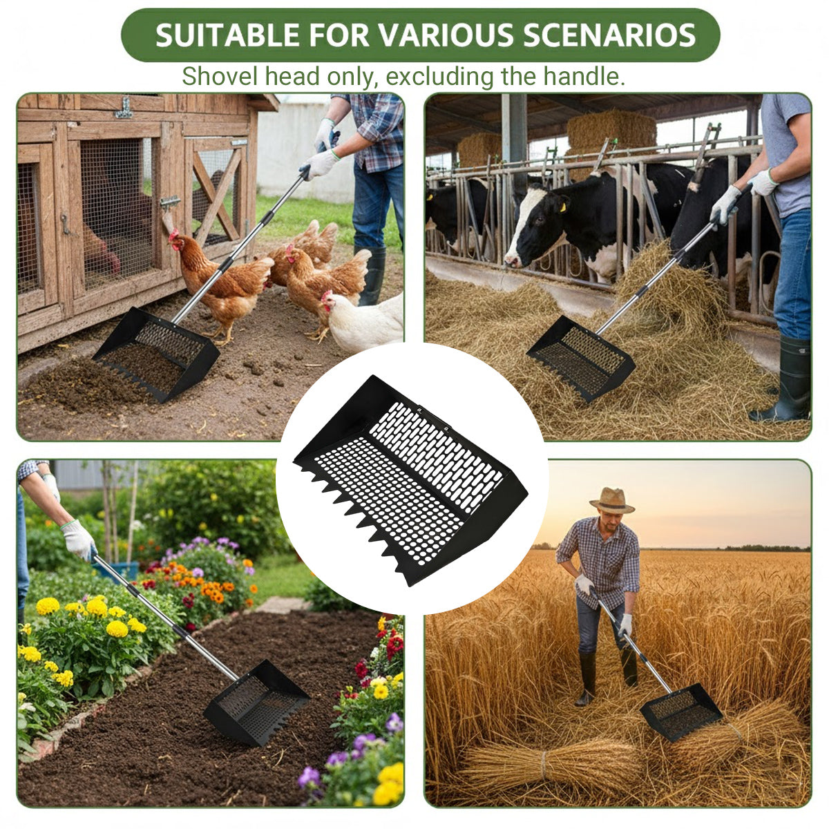 Chicken Poop Scooper Cleaning Shovel Head