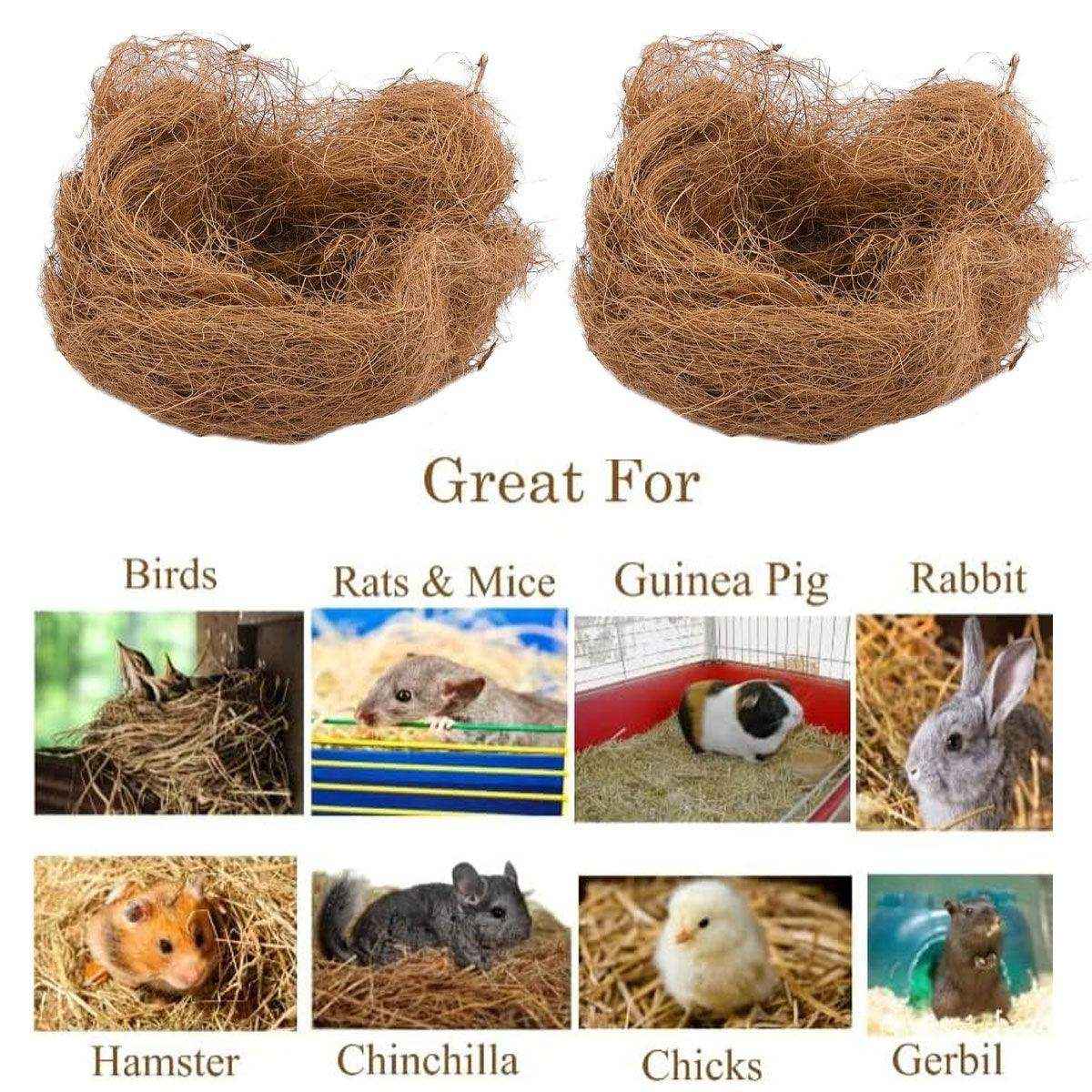 Premium Bird Nest Material with Natural Coconut Fiber for Comfortable Breeding