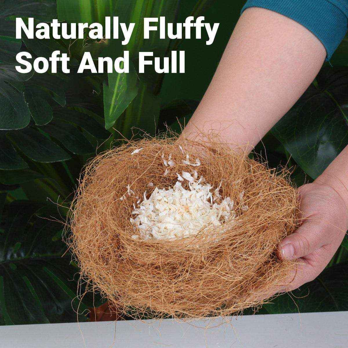 Premium Bird Nest Material with Natural Coconut Fiber for Comfortable Breeding