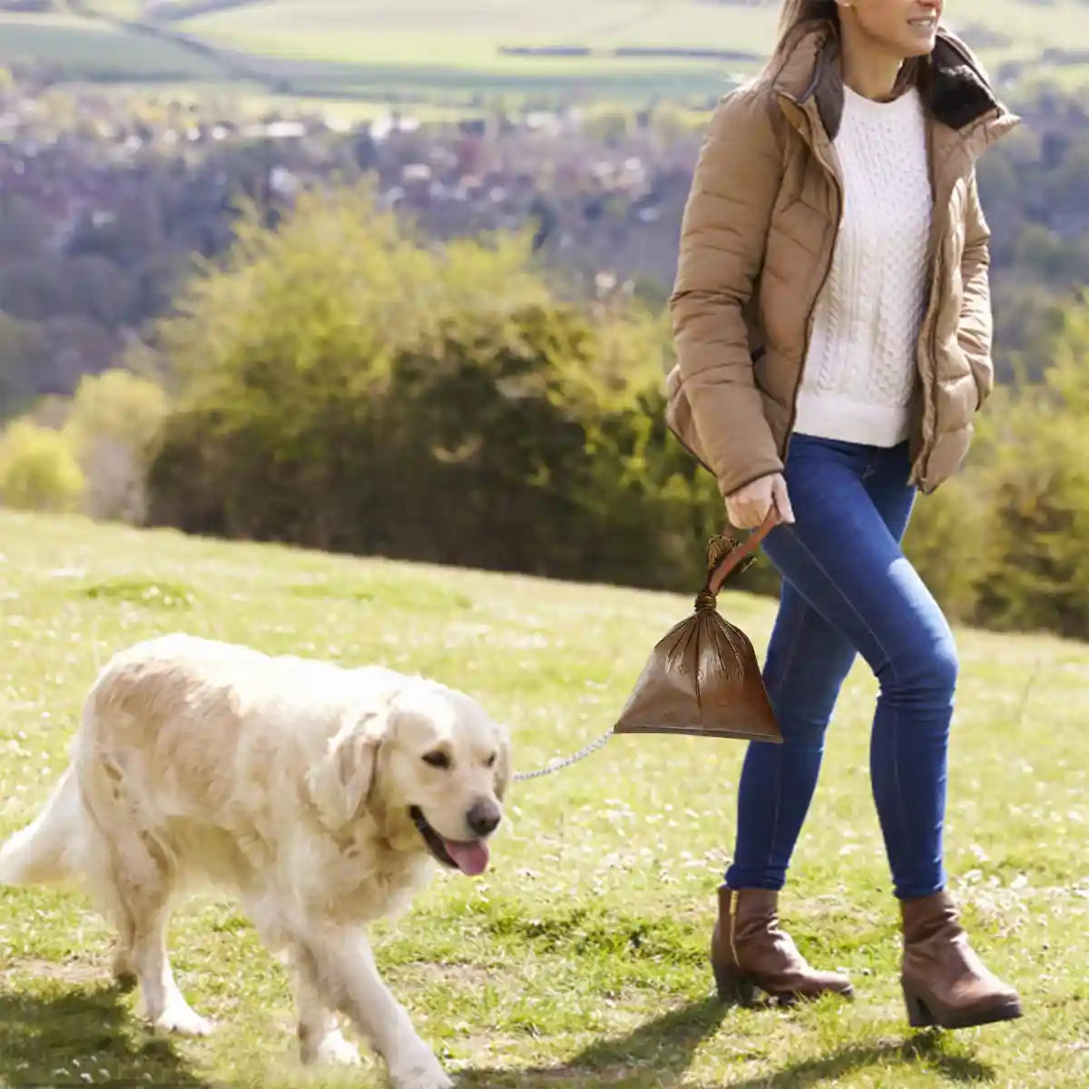 Coffee Scented Pet Poop Bags 270pcs (18 Rolls) Leakproof