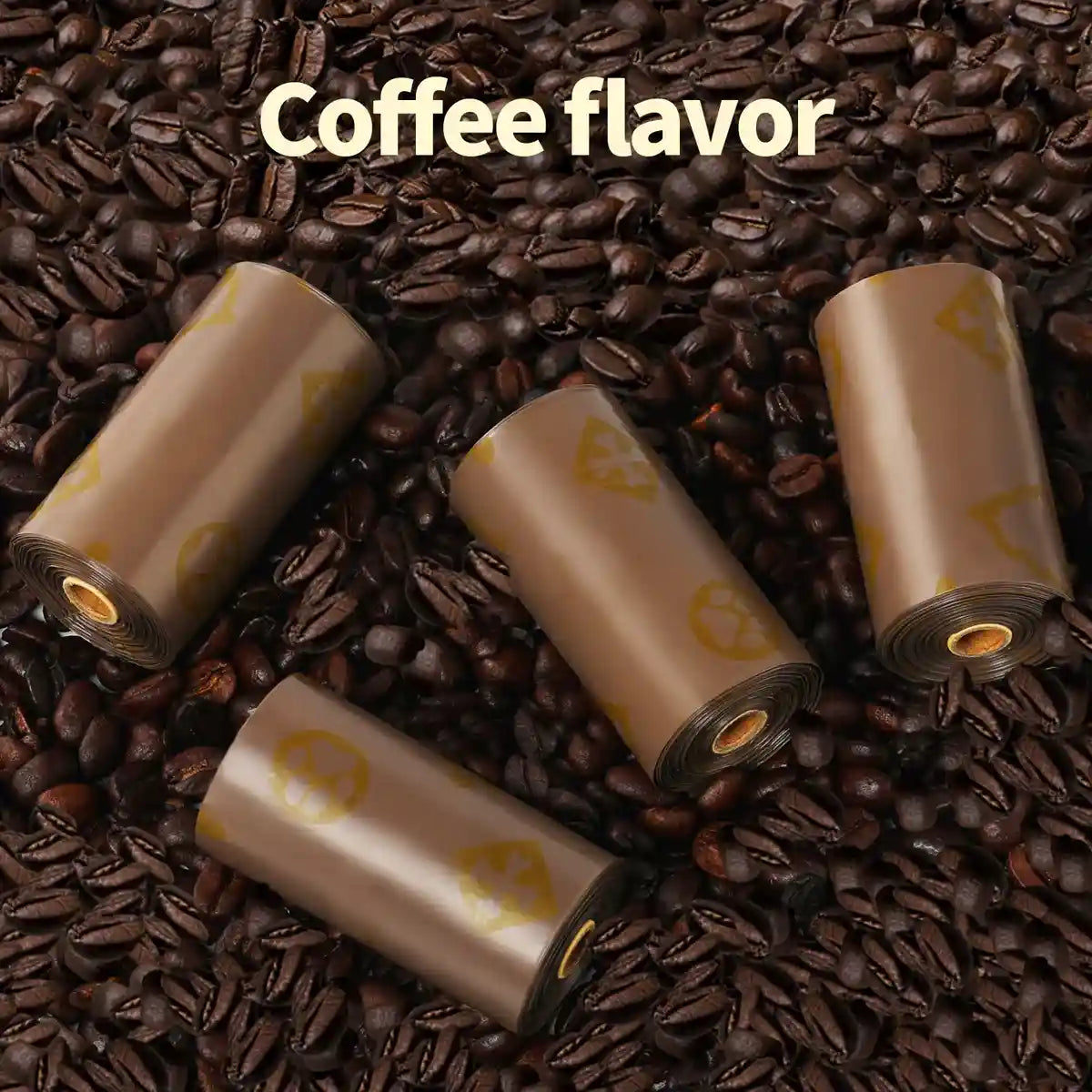Coffee Scented Pet Poop Bags 270pcs (18 Rolls) Leakproof