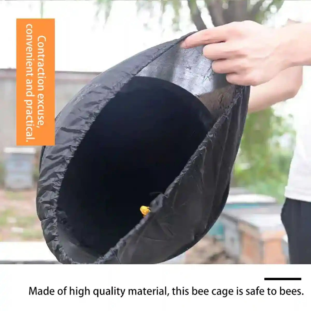 Efficient Swarm Capture Bee Cage Foldable Oxford Cloth Beekeeping Gear
