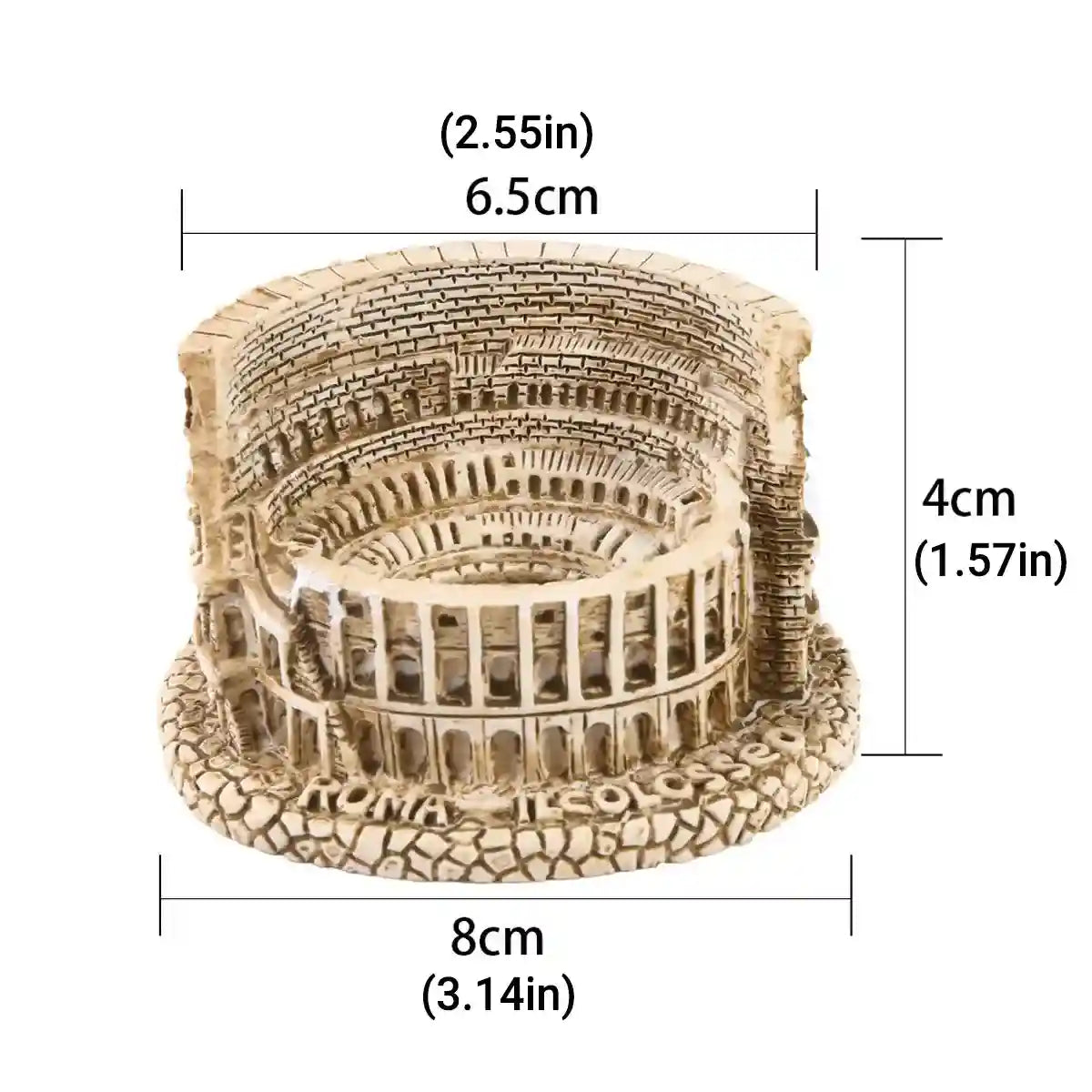 Mini Colosseum Resin Decor Aquarium Ornament for Roman Theme Tanks