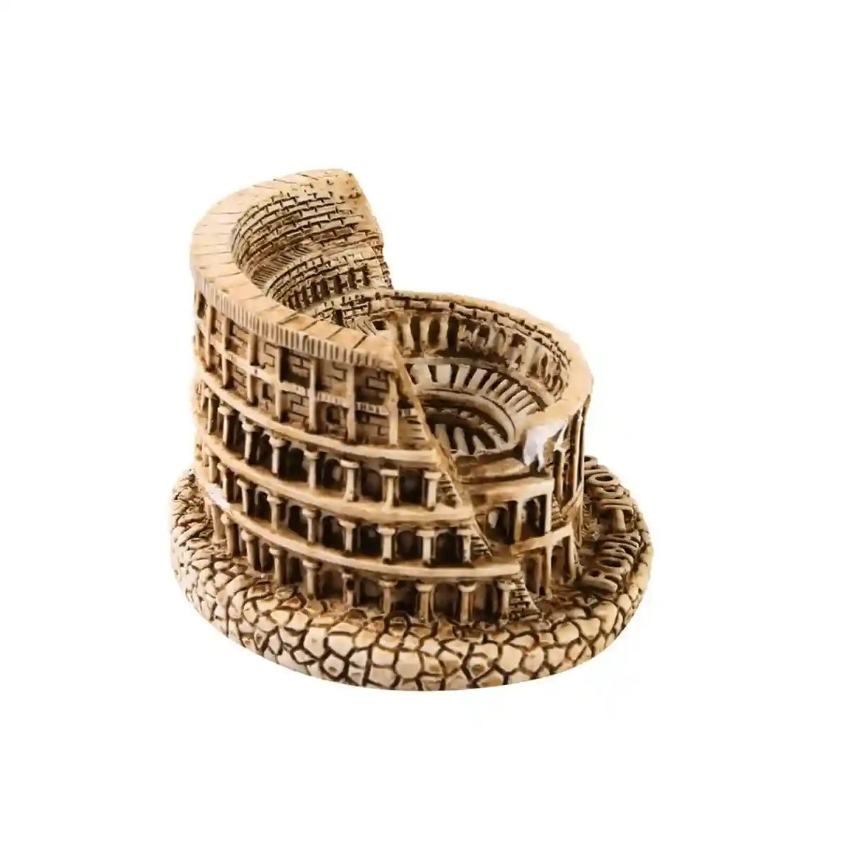 Mini Colosseum Resin Decor Aquarium Ornament for Roman Theme Tanks