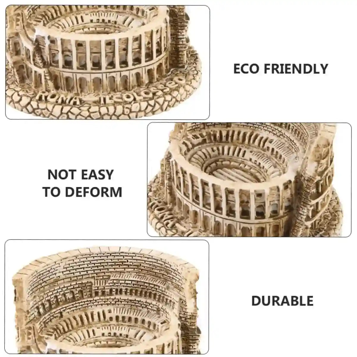 Mini Colosseum Resin Decor Aquarium Ornament for Roman Theme Tanks