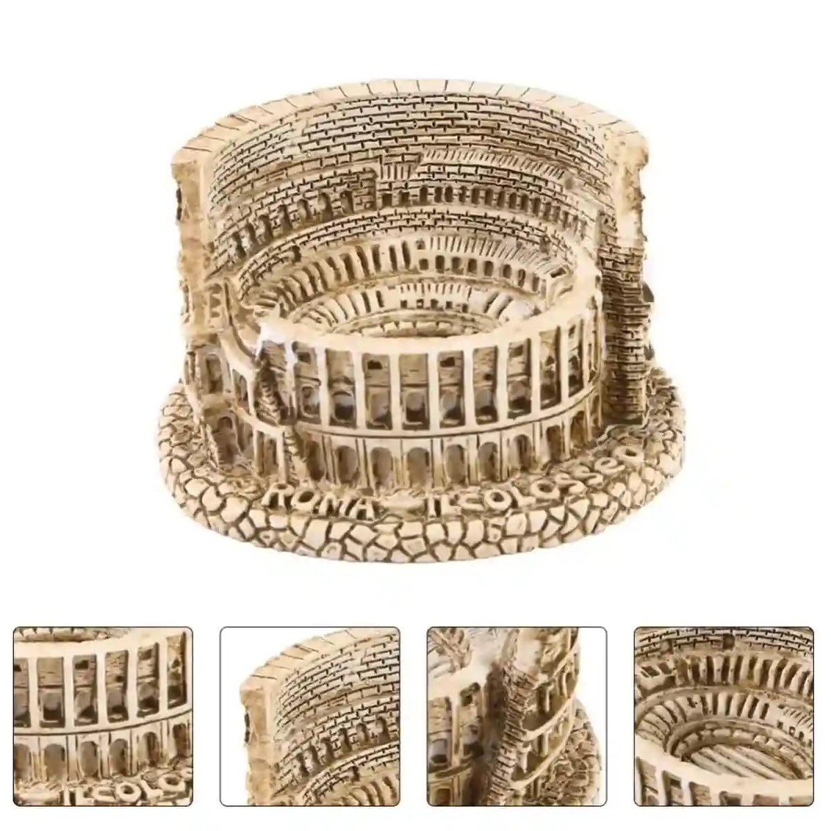 Mini Colosseum Resin Decor Aquarium Ornament for Roman Theme Tanks