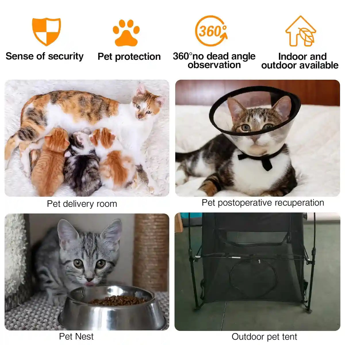 Foldable Cat Tent For Indoor & Outdoor Use