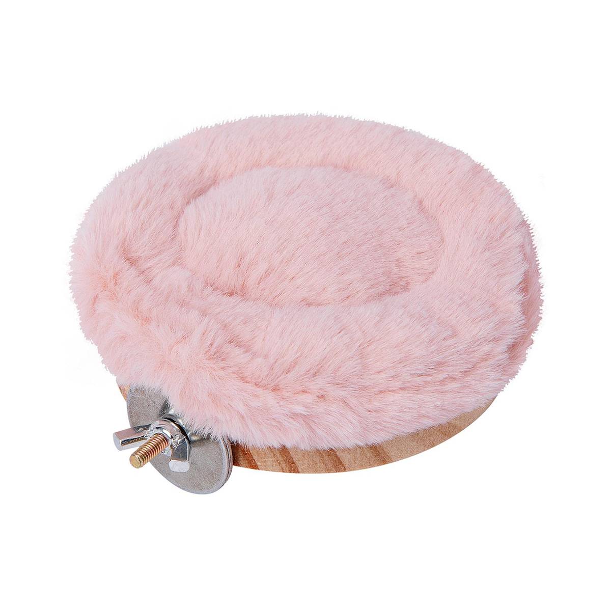 Plush Bird Perch Stand with Clamp | Comfortable Platform for Parrots