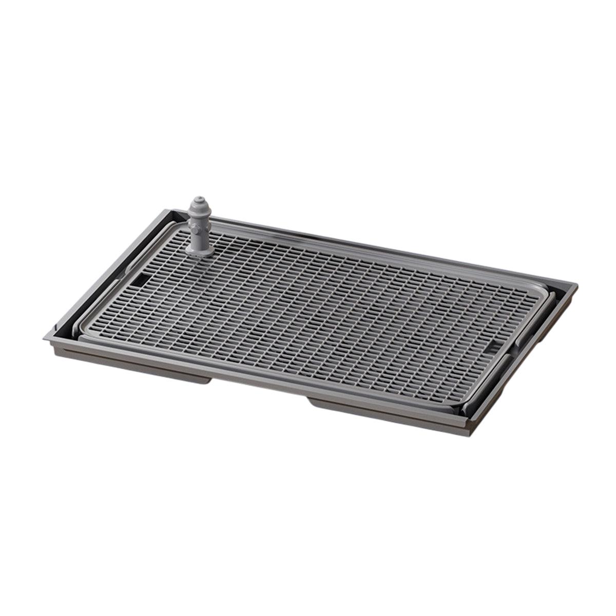 Connectable Dog Toilet Tray With Grid And Training Post