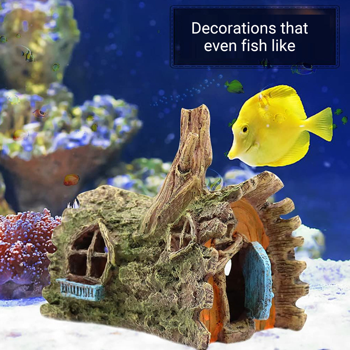 Resin Tree Root House Ornament