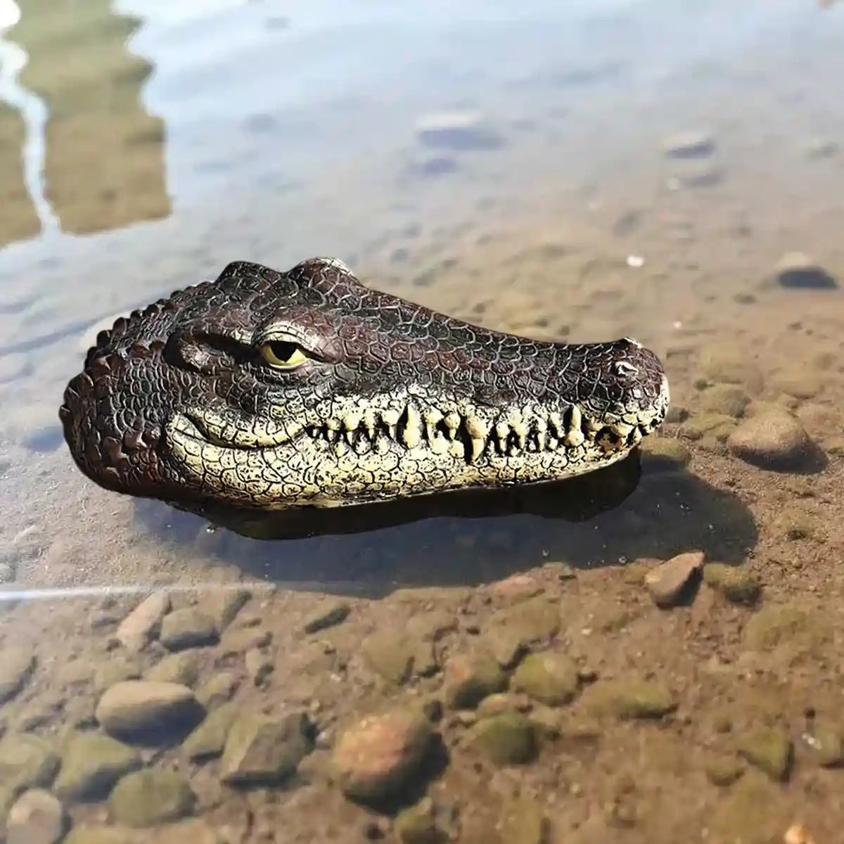 Floating Crocodile Head Ornament for Pool and Pond Decoration