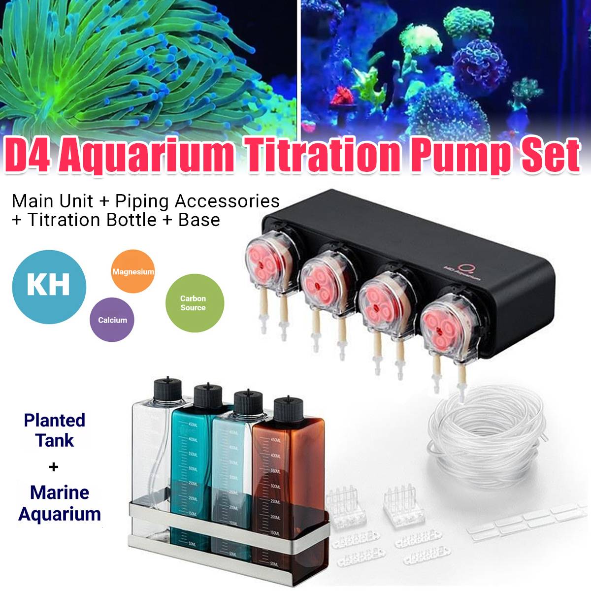 Reef Dosing Pump D4 - Magic Point 4-Head Aquarium Titration Pump