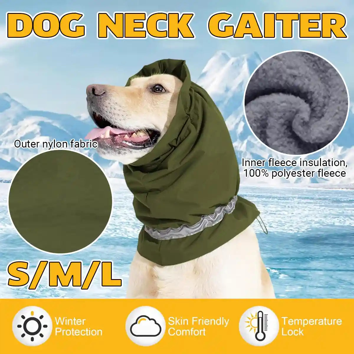 Dog Head Cover And Scarf Set Winter Warmth & Stress Relief Gear