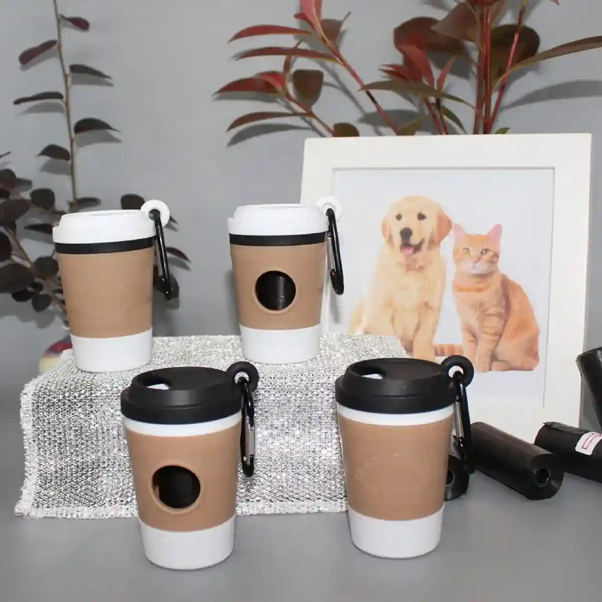 Portable Pet Waste Bag Dispenser with Clip