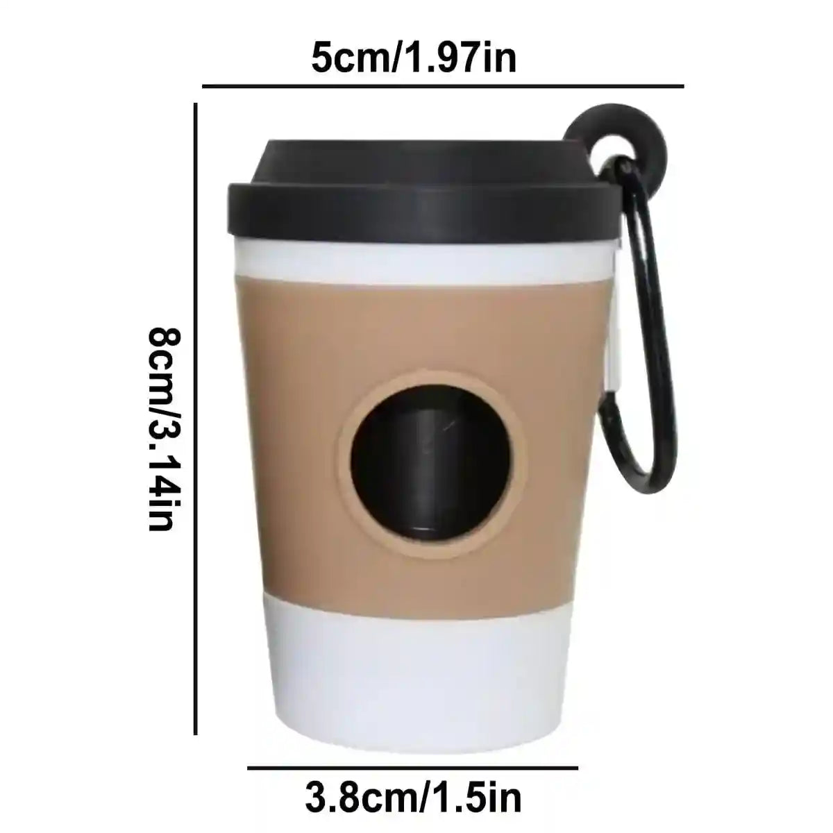 Portable Pet Waste Bag Dispenser with Clip