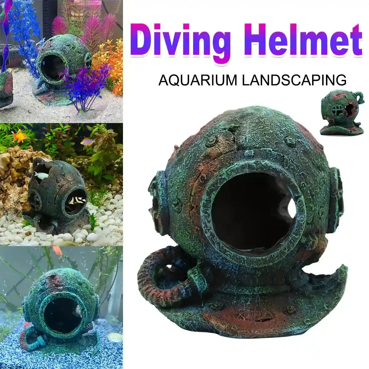 Aquarium Ornament for Freshwater & Saltwater Tanks