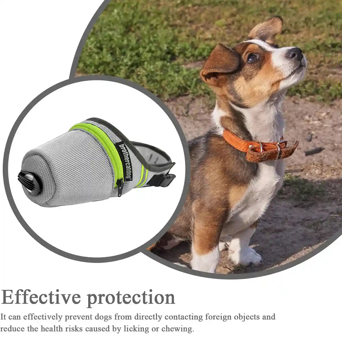 Dog Mask Breathable Adjustable Air Filter Muzzle for Pets