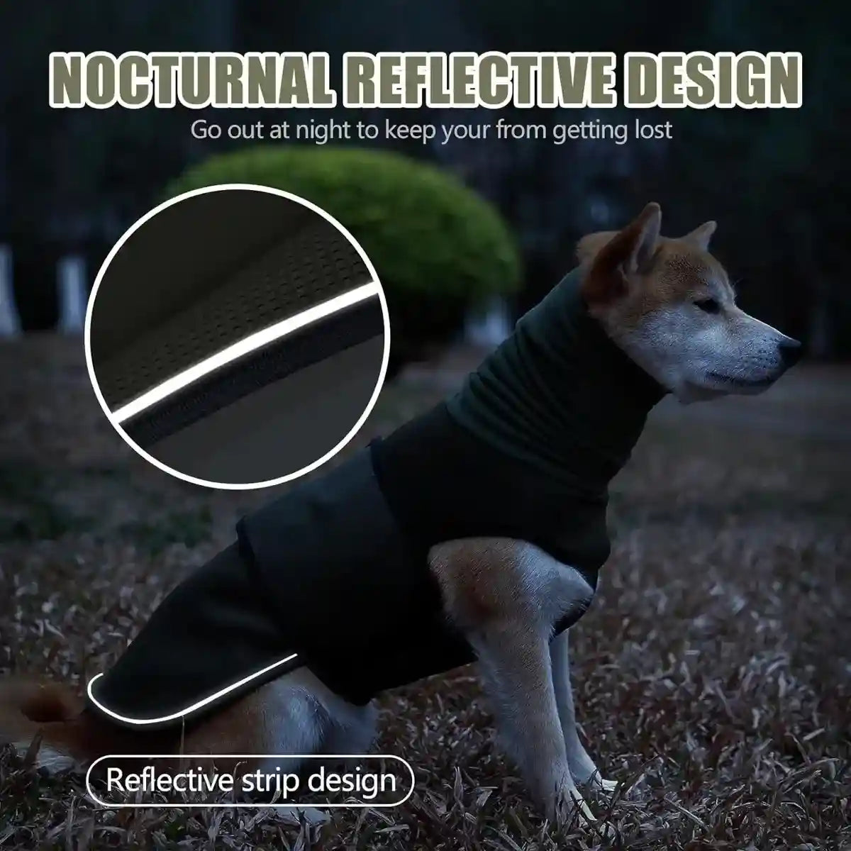 Dog Anxiety Vest with Hood Calming Jacket for Stress Relief