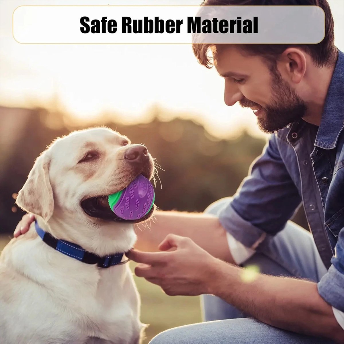 4-Pack Textured Dog Chew Balls