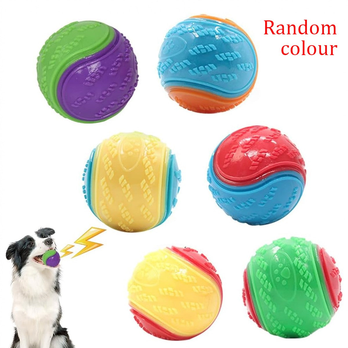 4-Pack Textured Dog Chew Balls