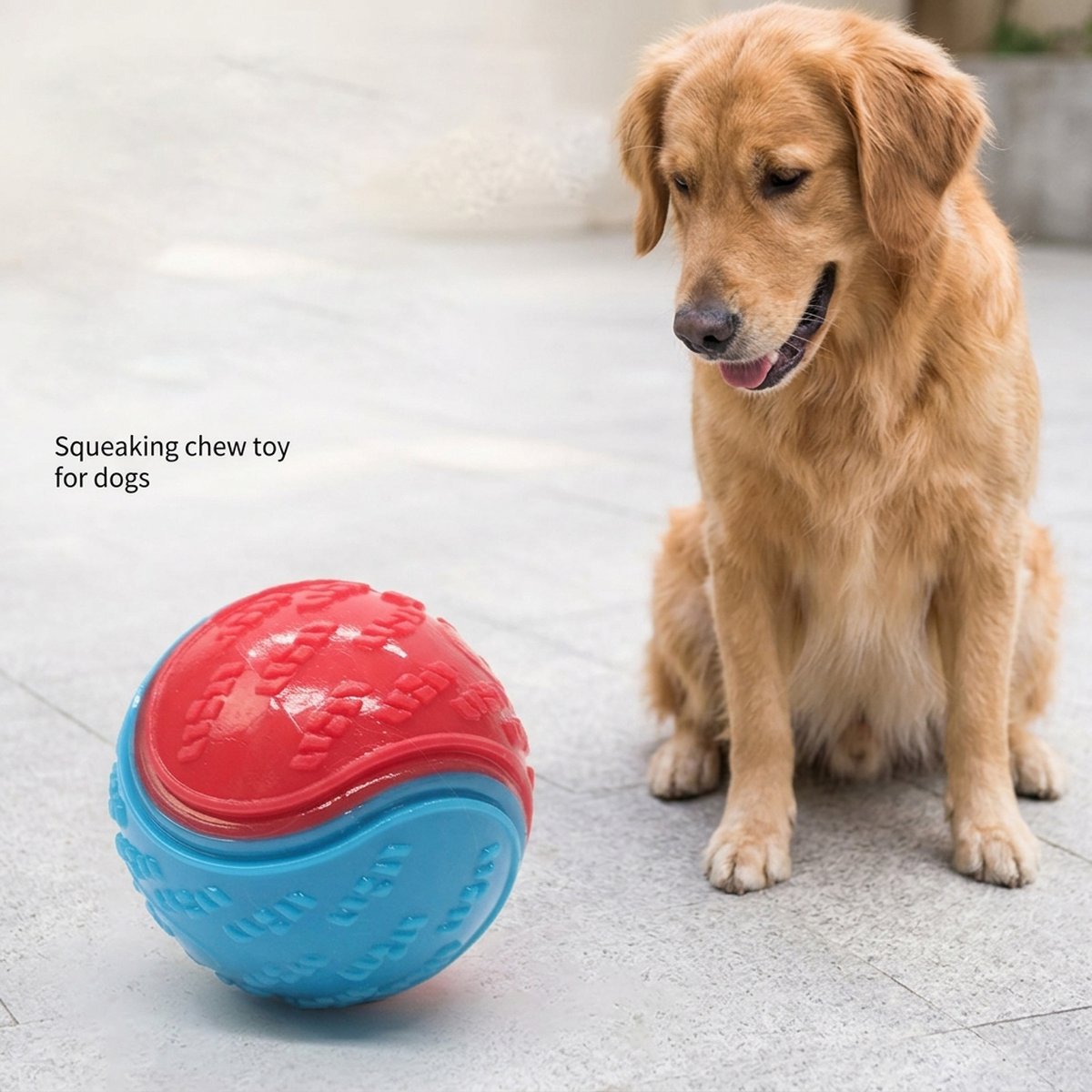 4-Pack Textured Dog Chew Balls