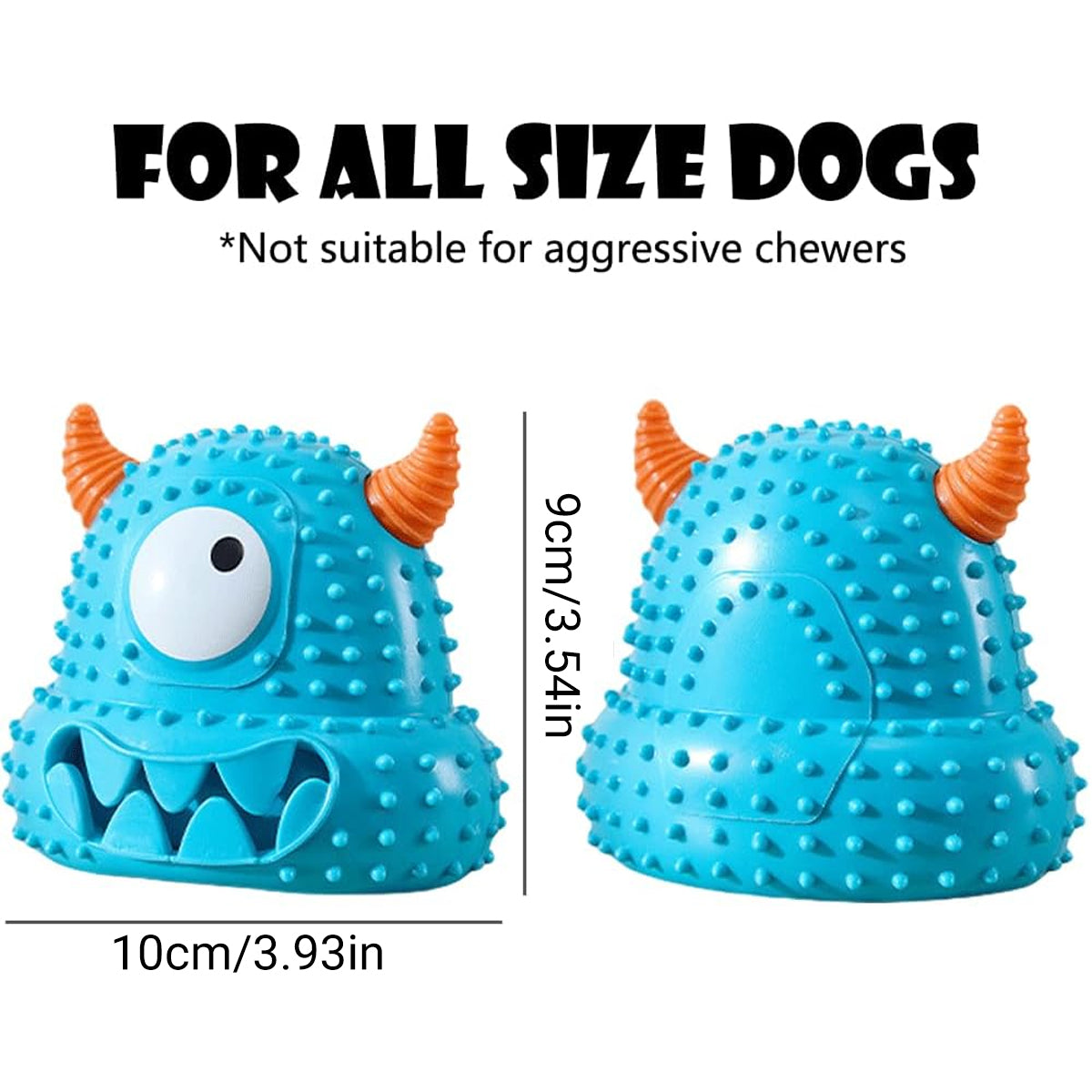 Dog Chew Toy Squeaky Monster Treat Dispenser