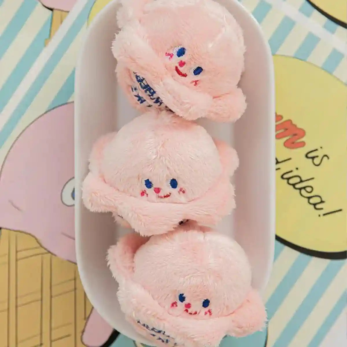 Ice Cream Cone Dog Chew Toy Plush With Squeaker