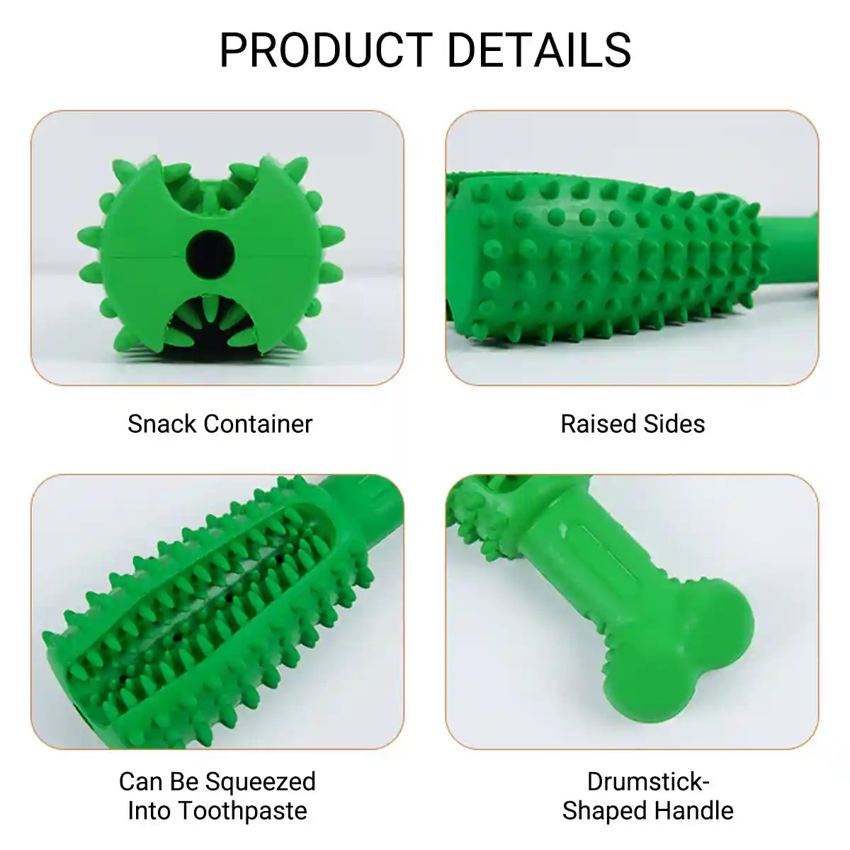 Durable Dog Chew Toy Dental Teething Treat Dispenser For Anxiety Relief