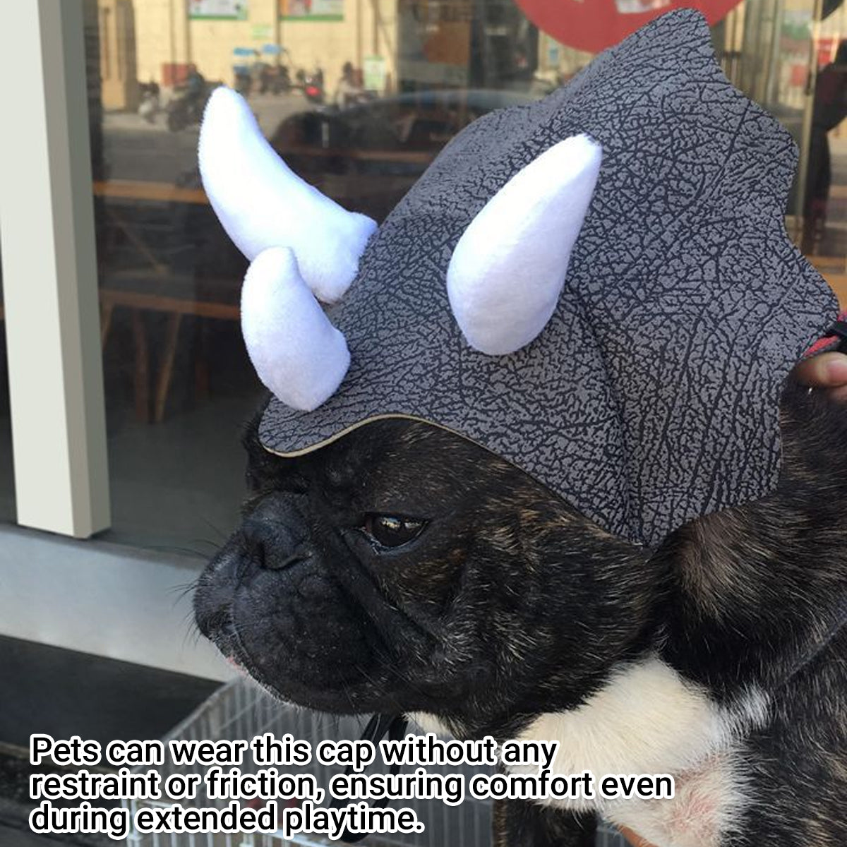 Triceratops Dog Costume Hat