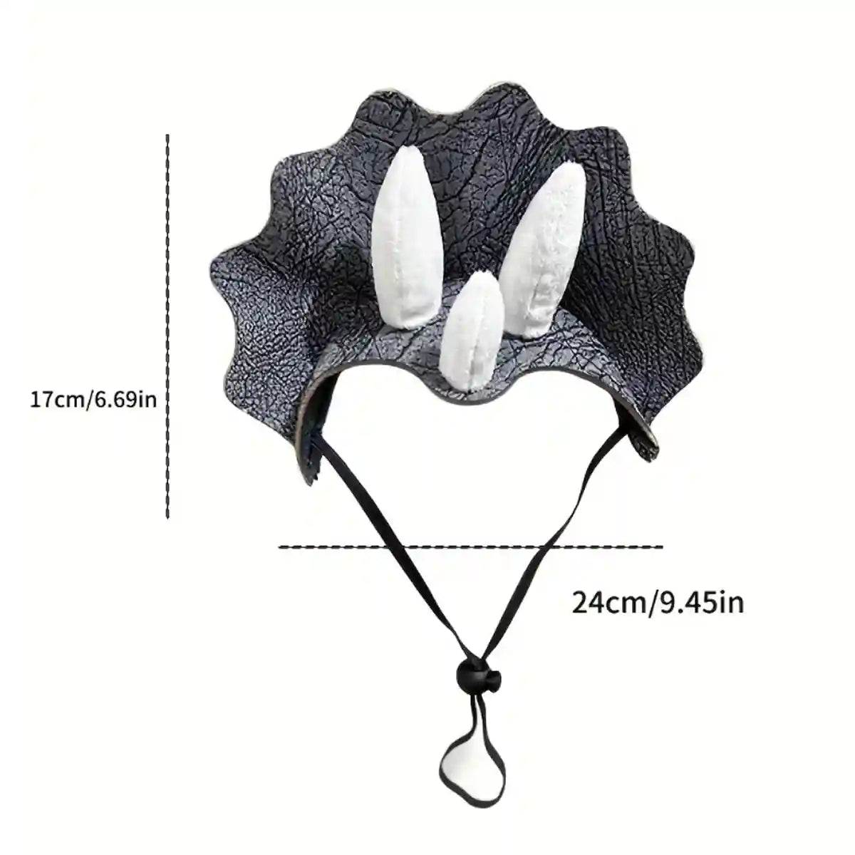 Triceratops Dog Costume Hat