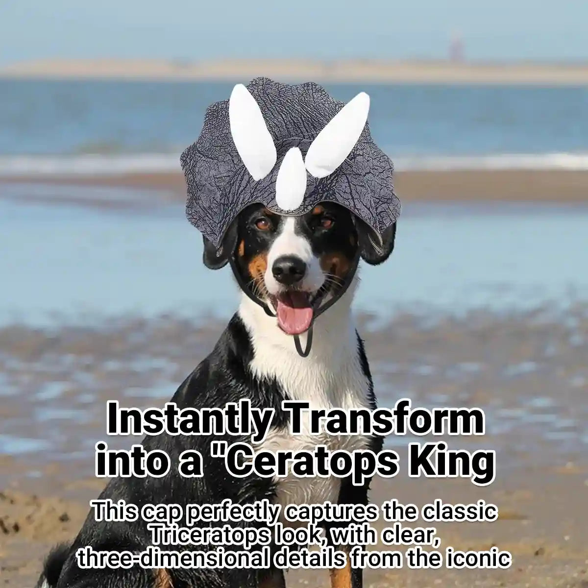 Triceratops Dog Costume Hat