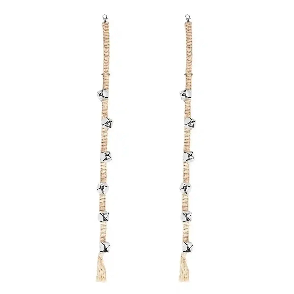 Braided Dog Training Bell for Door Handle Potty Alert (6 Bells)