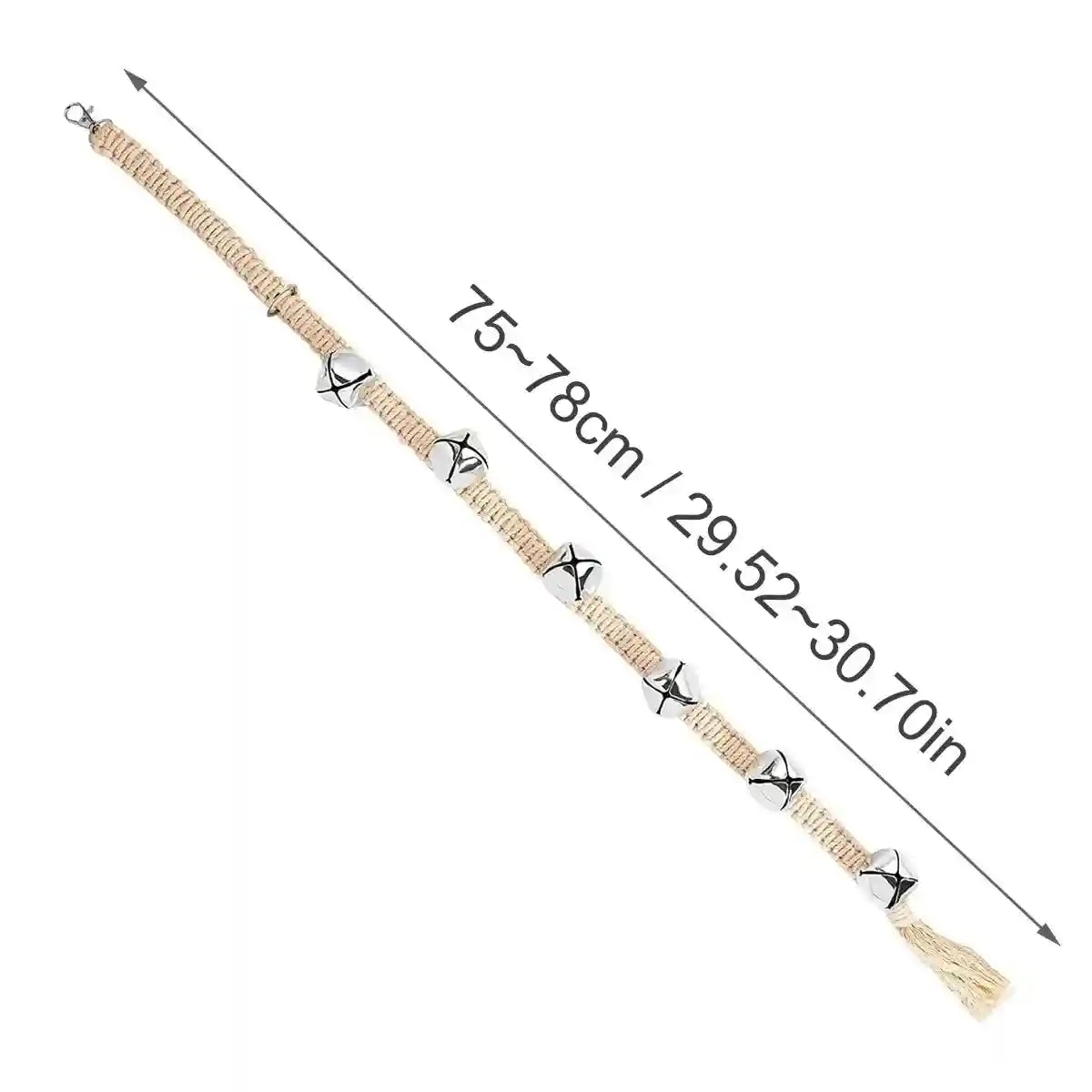 Braided Dog Training Bell for Door Handle Potty Alert (6 Bells)